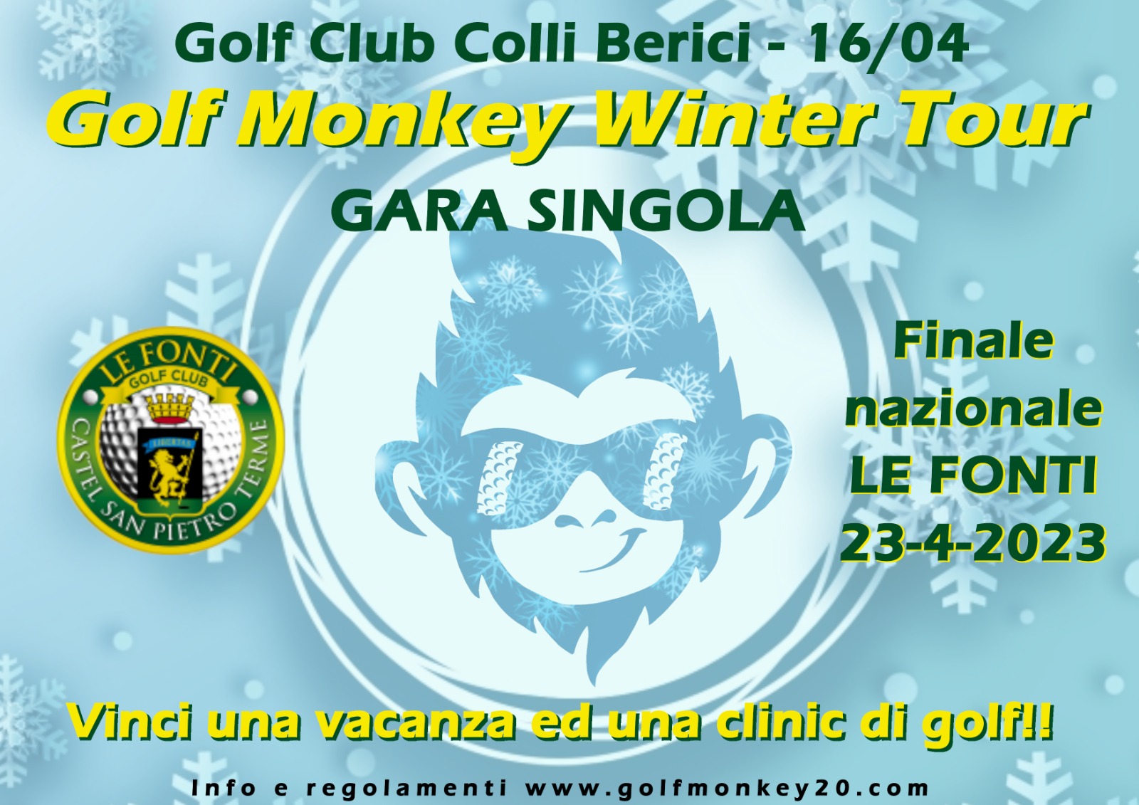 Golf Monkey Winter